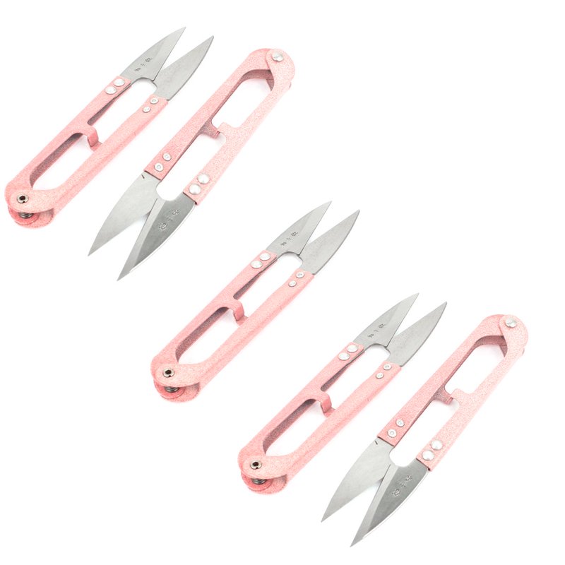 Pink Thread Cutter Scissors Set - 5 Pcs Yarn & Craft Cutting Tools