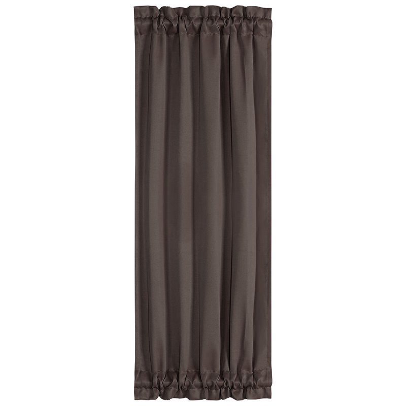 Solid Window Curtain Panel Light Green 25x40 Inches - Blackout Privacy Drapes