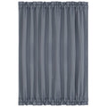 Dark Gray Solid Window Curtain Panel - Blackout Room Darkening 54x72 Inches