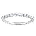 Lab Grown Diamond Band Ring in Sterling Silver for Women - 1/4 Ct