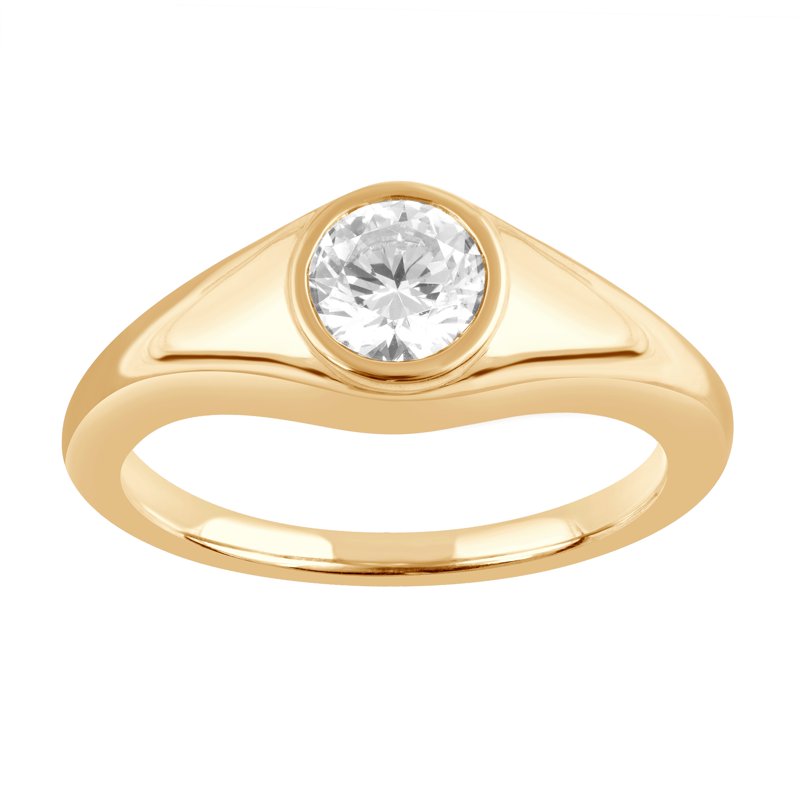1.5 Ct Lab Grown Diamond Solitaire Engagement Ring in Silver