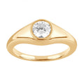 1.5 Ct Lab Grown Diamond Solitaire Engagement Ring in Silver