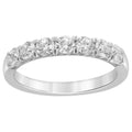 1 Ct. Round Lab-Grown Diamond Sterling Silver Band for Women Size 8