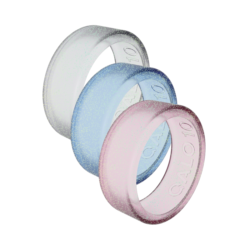 Unisex Silicone Smart Ring Covers - Protective Sleeves for QRNT Slim, Size 6, 3 Pack