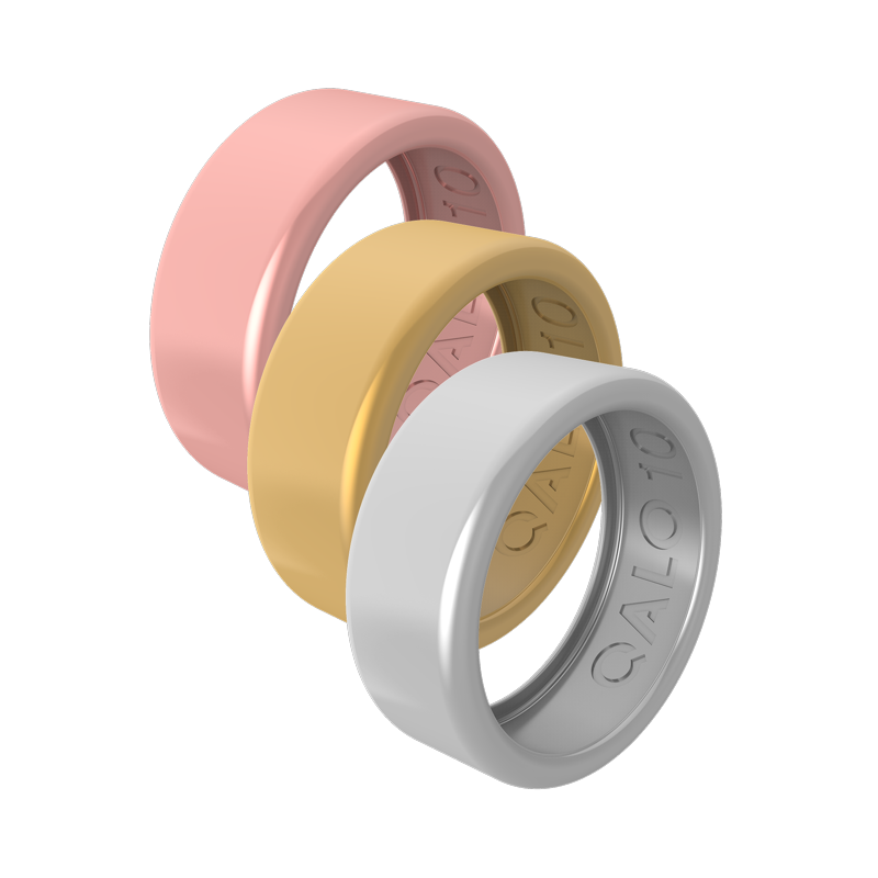 Smart Ring Protective Sleeves 3-Pack for QRNT Slim - Metallic Silicone Covers