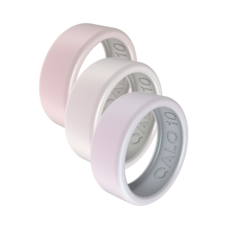 Smart Ring Protective Silicone Covers - Pearl Finish, Size 6, 3 Pack