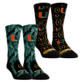 College Football Crew Socks Set - Miami Hurricanes 2025-26 Two-Pack