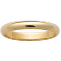 Unisex Slim 3mm 14kt Gold-Plated Wedding Band - Bridal Jewelry