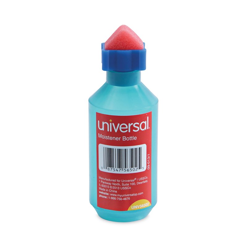 Universal Squeeze Bottle Moistener for Envelopes, 2 oz Blue, Pack Options
