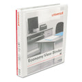11 x 8.5 Inch White View Binder with 3 Rings - Economy Light Use