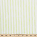 Stripe Linen-Look Fabric - 58-Inch Polyester Cotton Yard Kiwi / White