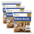 Size 64 Rubber Bands 3-1/2 x 1/4 Inch 3 Pack - Strong Elastics for Office & Home