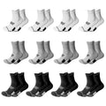 Men's Athletic Crew Socks 12 Pairs Breathable Sports Socks for Outdoor Activities