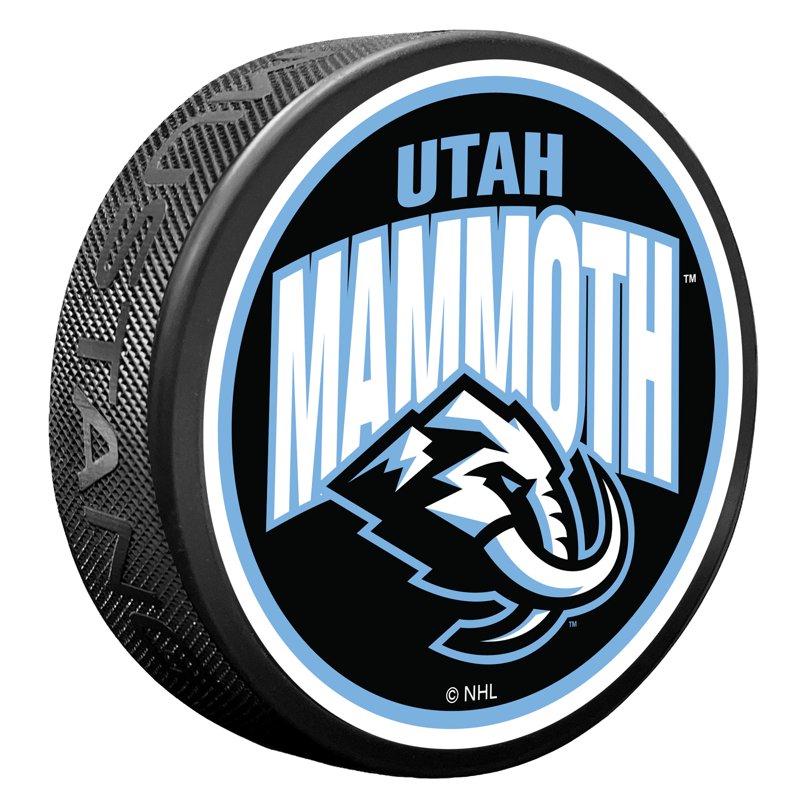 Utah Mammoth Hockey Puck - Officially Licensed 3-Inch Rubber Sports Memorabilia