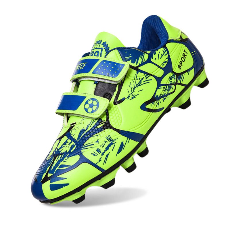 Utlike Boys Soccer Cleats Football Shoes Outdoor Non Training Shoes Unisex Trainers 13-13.5 Years, Green