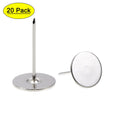 Upholstery Nails Flat Head Furniture Tacks 20 Pieces - Iron Silver Tone