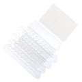 3 Inch File Folder Labels 25 Pack Clear Plastic Tabs for Hanging Files