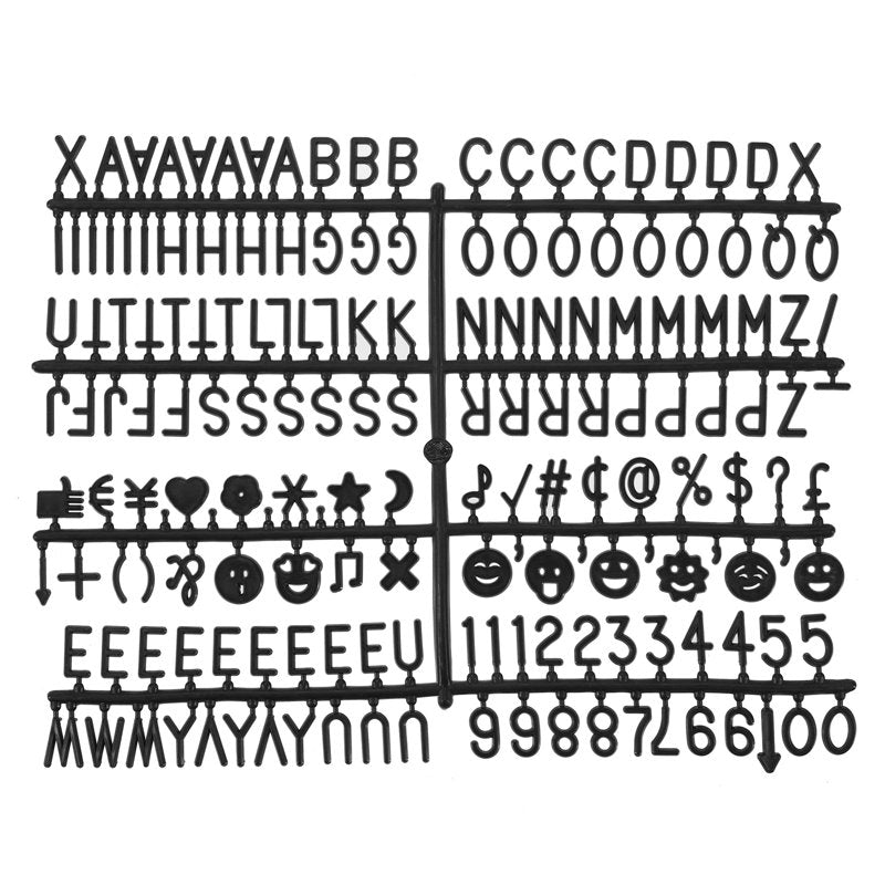 Felt Letter Board Letters and Numbers Set - Changeable Symbols for Message Boards