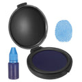 Fingerprint Ink Pad with Water-Based Blue Ink - Quick-Drying Office Stamp Pad