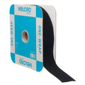 Heavy Duty Self-Fastening Cable Ties Roll 45 Ft - Reusable Bundling Straps Black