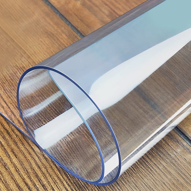 Clear Table Cover Protector 100x45 Inch, 1.5mm Thick PVC, Waterproof & Heat-Resistant