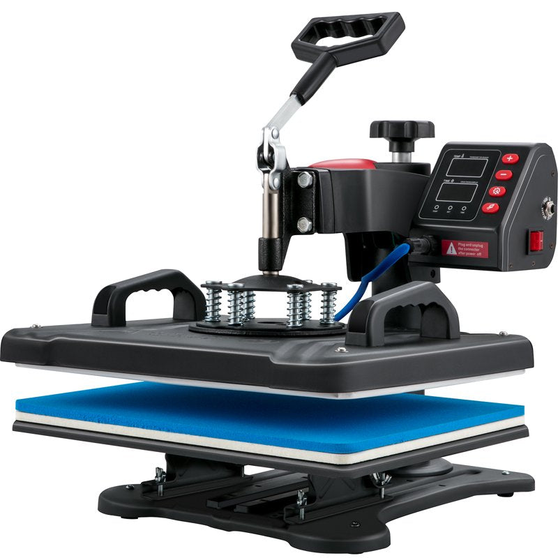 5-in-1 Digital Heat Press Machine for T-Shirts Hats Mugs Plates