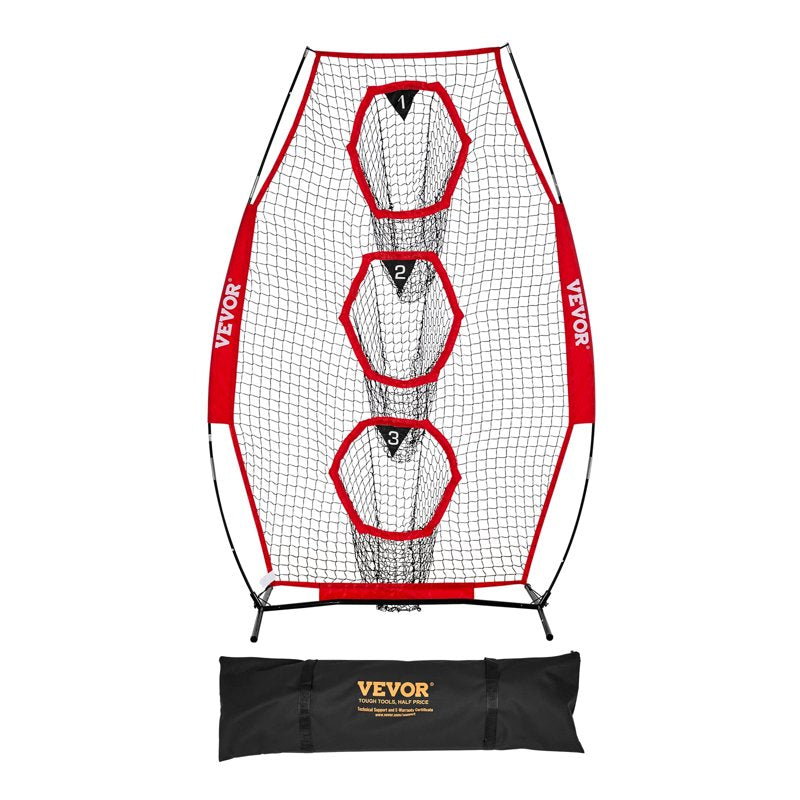Football Throwing Net with Targets & Carry Case - Improve Passing Accuracy