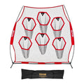 Football Throwing Net with Targets - 8x8 ft Practice Training Equipment