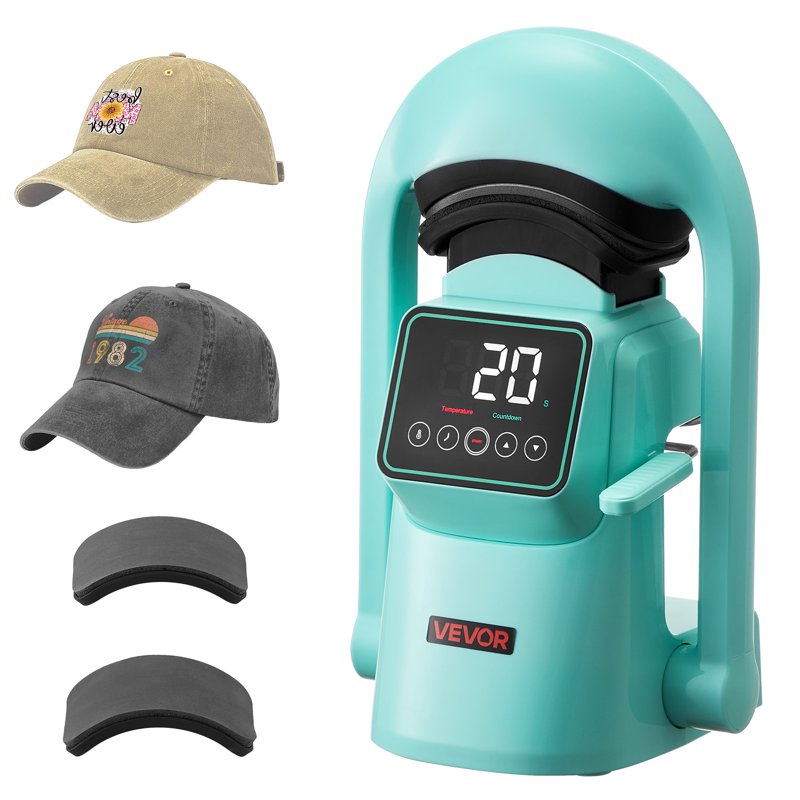 Auto Hat Heat Press Machine with Interchangeable Platens - Precise Temperature Control