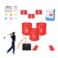 Portable Backyard Golf Game Set for Family & Kids - 3 Hole Lawn Practice Golf