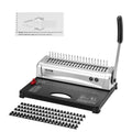 Manual Comb Binding Machine for 450 Sheets with 100 Spines - 21-Hole Office Binder