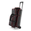 3-Ball Bowling Bag with Wheels & Shoe Compartment - Heavy Duty, Waterproof