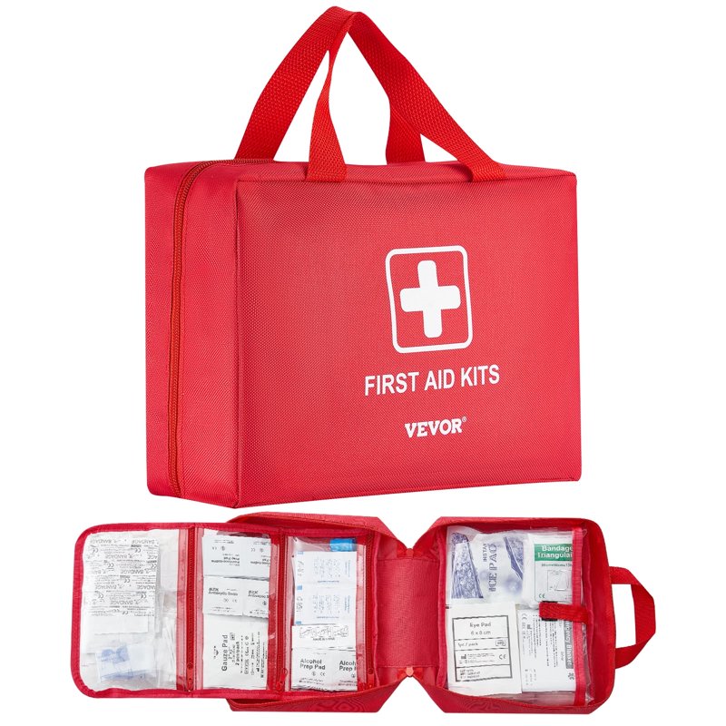 Large 420-Piece Emergency First Aid Kit with Nylon Bag for Travel Home Car Camping