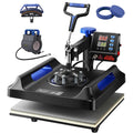 15x15in Heat Press Machine for T-Shirts Mugs Hats Plates - 5 in 1 Digital Swing Away