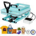 15x15 Inch Hybrid Heat Press Machine 5-in-1 Sublimation T-Shirt Mug Cap Plate