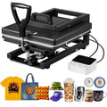 15x15 Inch Hybrid Heat Press Machine - 8-in-1 Sublimation & T-Shirt Press