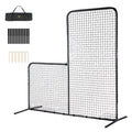 Baseball & Softball Pitching Screen 7x7 ft Portable Safety Net with Carry Bag