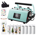Tumbler Heat Press Machine Kit with 8 Sublimation Tumblers 20oz & Accessories