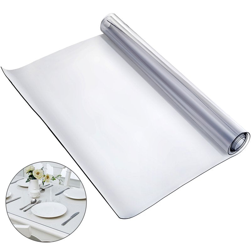 Clear PVC Table Protector for Dining, Desk & End Tables – 42x84 Inches