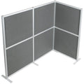 Modular Wall System for Office & Room Dividers - 3 PET Panels, L-Shape