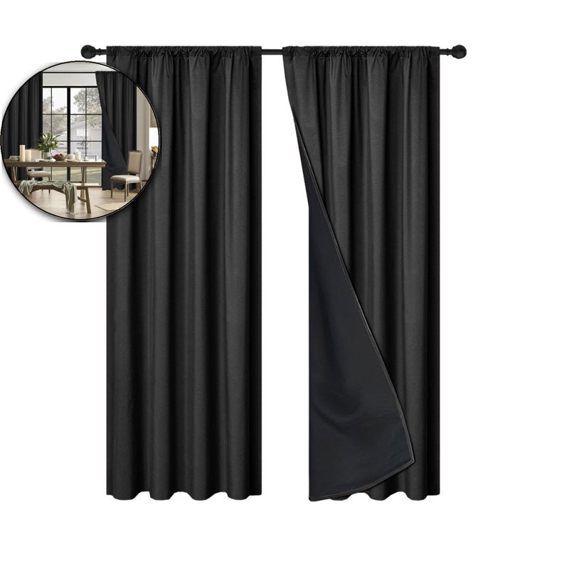 Light-Blocking Thermal Insulating Curtains for Bedroom & Living Room - 78.74x39.37 Inch