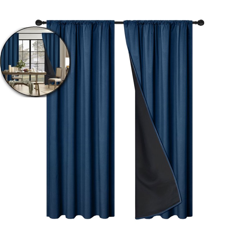 Light-Blocking Thermal Insulating Curtain - 78x40 Inch for Bedroom & Living Room