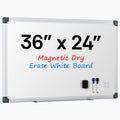 36x24 Magnetic Whiteboard with Aluminum Frame for Office & Home