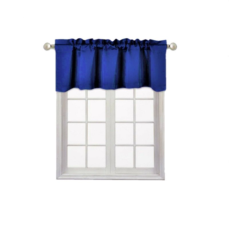 Thermal Blackout Valance Curtain for Window - Multiple Colors, 54x18 Inches