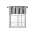 Blackout Thermal Valance Curtain for Windows - Unlined Short Window Decor 54x18 Inches