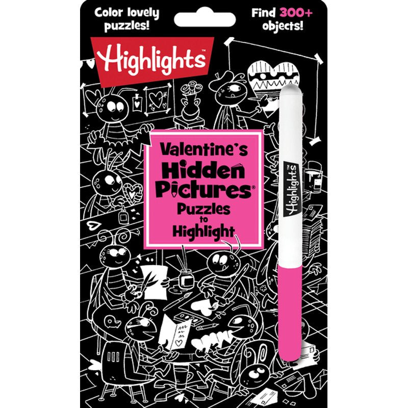 Valentine's Hidden Pictures Puzzle Book for Kids - Glow-in-the-Dark Fun