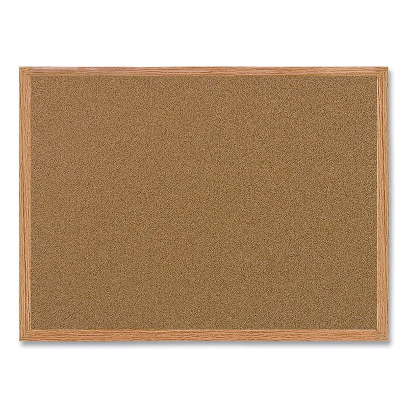 Cork Bulletin Board 35.4 W x 23.64 H Wall-Mount Classroom & Office Use