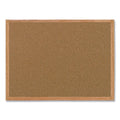 Cork Bulletin Board 35.4 W x 23.64 H Wall-Mount Classroom & Office Use