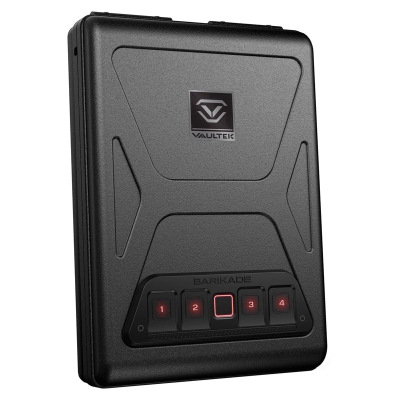 Biometric Compact Safe with Rugged Steel Construction, Backlit Keypad, Mountable, Anti-Theft