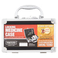 Locking Medicine Case with Combination Lock and Removable Zipper Pouch
